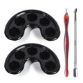 4Pcs Nail Soaking Bowl Set, Cuticle Pusher & Dead Skin Fork