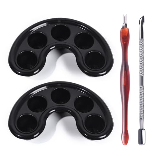 4Pcs Nail Soaking Bowl Set, Cuticle Pusher & Dead Skin Fork