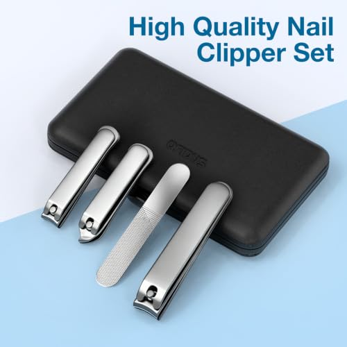 Men Nail Grooming Kit 8 Pcs, Precision Nail Clipper for Men, Silver - color: Silver