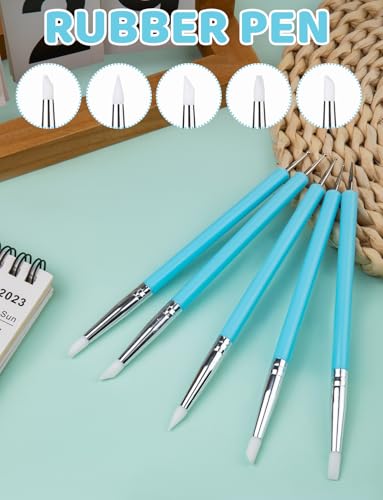 20Pcs Clay Sculpting Tools Kit, Ceramic Clay Ball Stylus Dot Painting Tools, Air Dry Clay Tools Set for Carving, Dotting, Embossing, Shaping, Molding, Pottery Crafts, Nail Art, Rhinestone, Rock - color: 20PCS