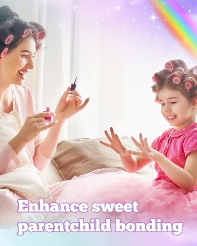 krofaue Kids Nail Tips with Handle - Flexible Gel Press on Nails - color: Clear Kids Nail Tips