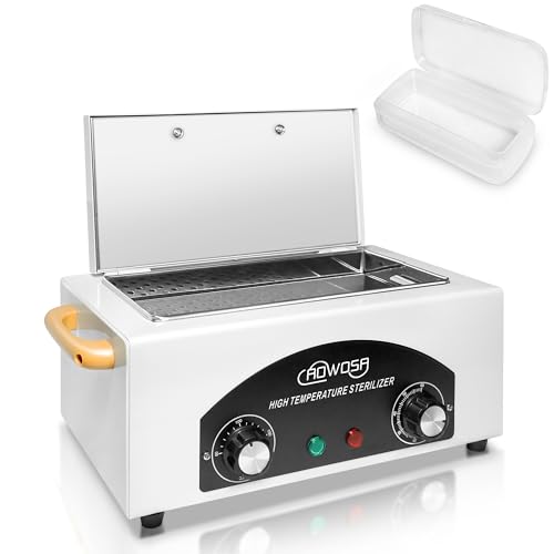 High Temperature Metal Tool Cleaning Box for Beauty Hair Nail Metal Tool - color: White