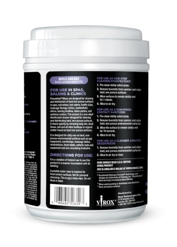 Prevention All Purpose Disinfectant Wipes – Canister of Cleaning Wipes for Salons, Spas, Wellness Centers and Yoga Studios – Hospital Grade Surface Sanitizing – 160 Count (Pack of 2) - size: Wipes Canister (2 Pack)