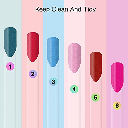 UPZIGS Nail Swatch Sticks with Number Stickers, Transparent-100pcs - color: Transparent-100pcs