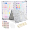 Nail Swatch Book 160 Colors, 240 False Tips with Number Sticker