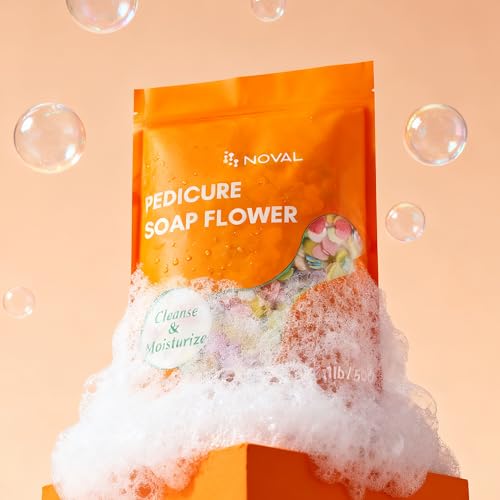 NOVAL Pedicure Soap Flowers 1.1 lb, Bulk Foot Spa Soak for Nail Salons