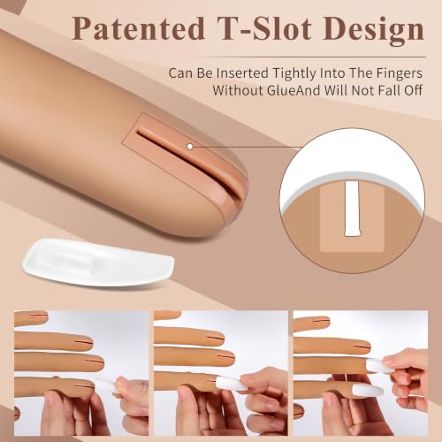 LIONVISON Practice Hand for Acrylic Nails: Detachable Practice Hand Kit