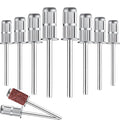 Blulu 20 Pack Small Drill Bits, Mandrel Sanding Bands Bit, Sliver - color: Sliver