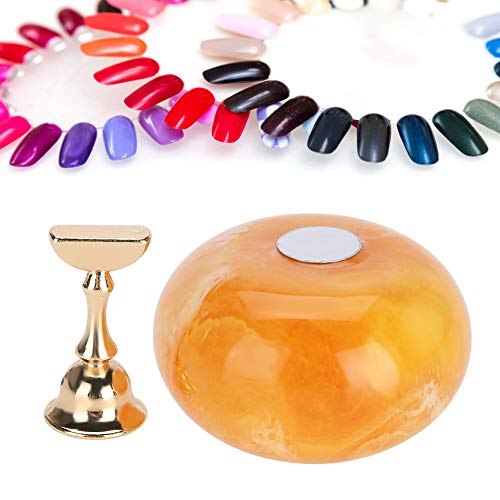 Dioche Magnetic Nail Art Display Stand with Golden Base