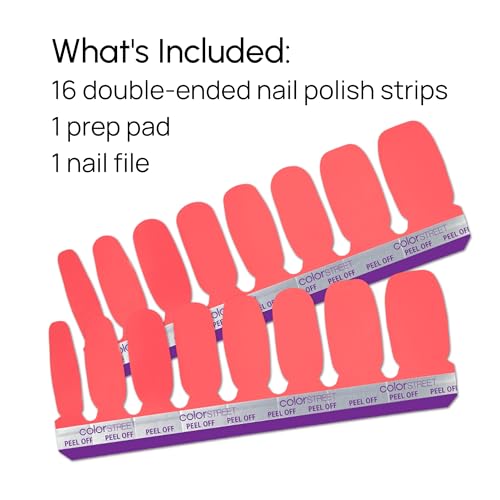 Color Street - Peach Tea - 16 Double-Ended Nail Polish Strips - color: Peach Tea