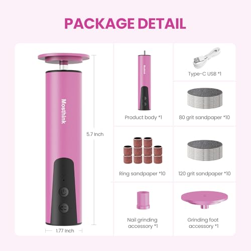 Electric Foot Callus Remover 6 Speed Adjustable for Women Mom Lover - color: Rose Pink