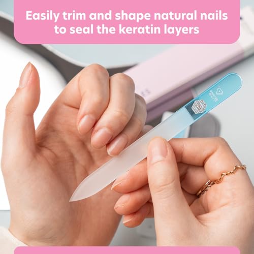 Bona Fide Beauty Czech Glass Nail File and Shiner Duo Set (Aqua) - color: Aqua