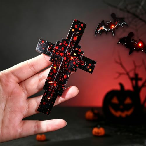 Matio Halloween Chunky Glitter,7.80z/220g Vampire Gala Red Black Glitter - color: Vampire Gala