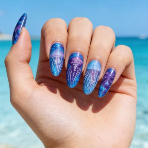6 Sheets Nail Stamping Plate Nautical Sea Nail Art Stamp - color: Marine Life Elements