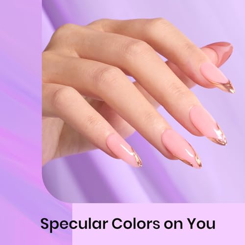 Beetles 8 Colors Chrome Powder for Gel Polish Nails Mirror Effect - color: A - Multicolor Mirror-8