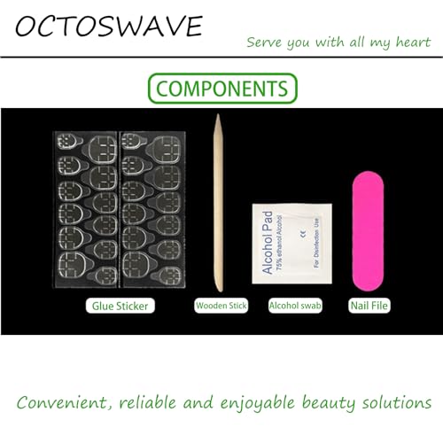 Long Square Press on Nails 3D Flower Design French Tip False Nails with Pearls Elegant Fake Nails for Women Wedding Party Prom 24 Pcs - color: 22