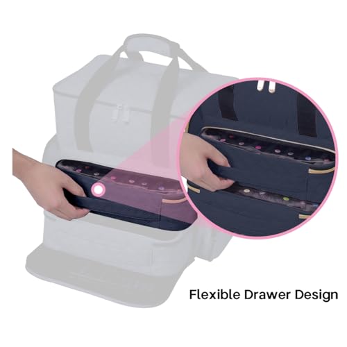 2 Pcs Small Clear Nail Polish Organizer Holds 80 Bottles Nail,Black - color: Black-Clear-2 pcs