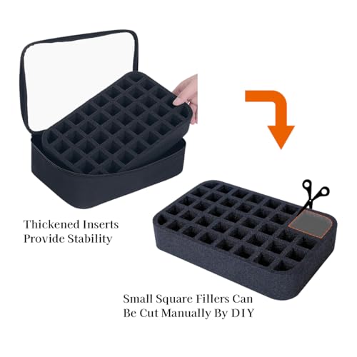 2 Pcs Small Clear Nail Polish Organizer Holds 80 Bottles Nail,Black - color: Black-2pcs