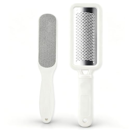 Fu Store 2 Pack Foot Files Callus Remover Foot Rasp Dual Sided Foot File - color: White