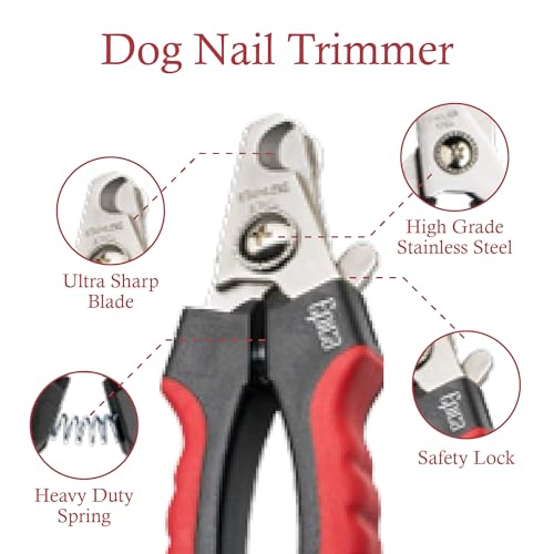 Epica Dog and Cat Nail Clippers, Claw Trimmer, Safety Guard (Small/Medium) - size: Small/Medium (Pack of 1)