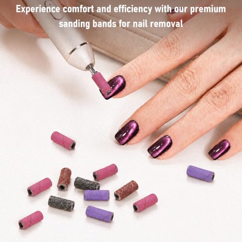Nail Drill Sanding Bands, 100PCS with 3/32 Mandrel(Small) - size: Small