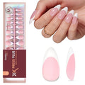 Beetles French Tips Press On Nails- 210 Pcs Medium Almond Nails - color: 2 - Pink French - M