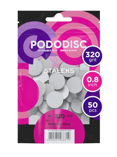 STALEKS PRO PODODISC Soft Adhesive Foot File Refills, 0.8 Inch, 320 Grit - color: 320 Grit