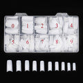 Beuniar Acrylic Nail Tips White 500Pcs French Artificial False Tip for Manicure Nails Art Salons & Home DIY - color: White