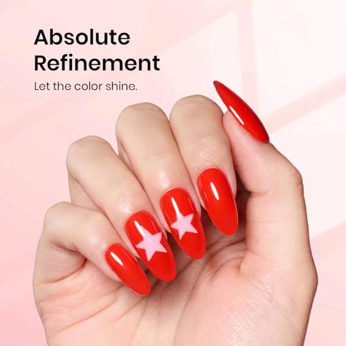 Beetles Red Gel Polish, My Signature, 15ML Bright Red Gel Nail Polish - color: C - Red | Carmine Red