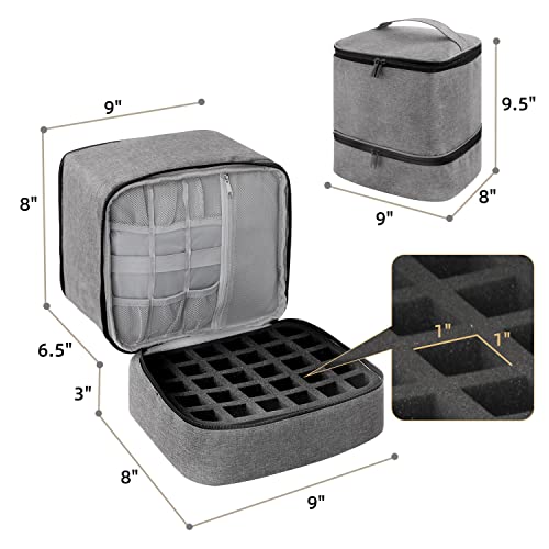Nail Polish Bag Organizer, Grey(BAG ONLY) - color: Grey
