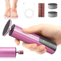 Electric Foot Callus Remover 6 Speed Adjustable for Women Mom Lover - color: Rose Pink