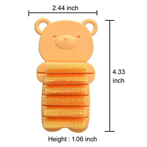 Baby Nail Brush, Kids Nail Scrubber Brush, Toddler Scrub, Yellow - color: Yellow