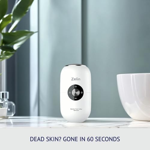 zelin Electric Foot Callus Remover, Stainless Steel for Dry Feet