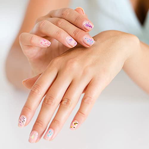 Allstarry 12 Colors Mermaid Nail Chunky Glitter - color: Mermaid Glitter