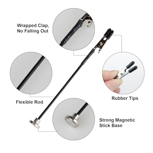 Metal Model Painting Stand Base and 15Pcs Bendable Alligator Clip