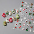 5D Embossed Christmas Nail Stickers for Nail Art Xmas Tree, Snowflake,Santa, Elk Rhinestone Nail Art Decals for Women Self-Adhesive Nail Supplies Art Design Stickers - color: Christmas-069