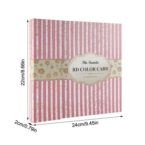 120 Colors Nail Gel Color Display Chart Book, Blank Nail Polish Showing Board Pattern Cover Nail Art Display Card Book for Nail Salon Home Manicure