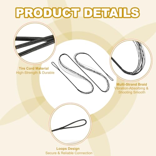PATIKIL Bow String Replacement Archery Bowstrings Accessories - size: 53 Inch