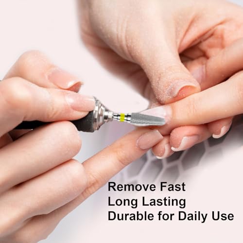 3/32" 2PCS Clean Cone Carbide Cuticle Cleaner Bit for Nail Prep & Cleaning - color: 008 Silver, size: XF