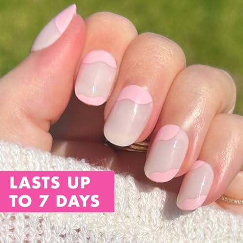 Olive & June Super Stick Press-On Nails, Organic Swirl