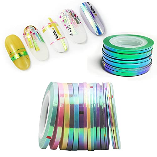 21 Rolls Nail Art Striping Tape Lines Nail Tape for Nail Art Decals - color: Pink