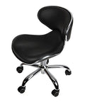 J & A Euro Pedicure Stool Salon Spa Chair Adjustable 13 to 16 Inch, Black - color: Black