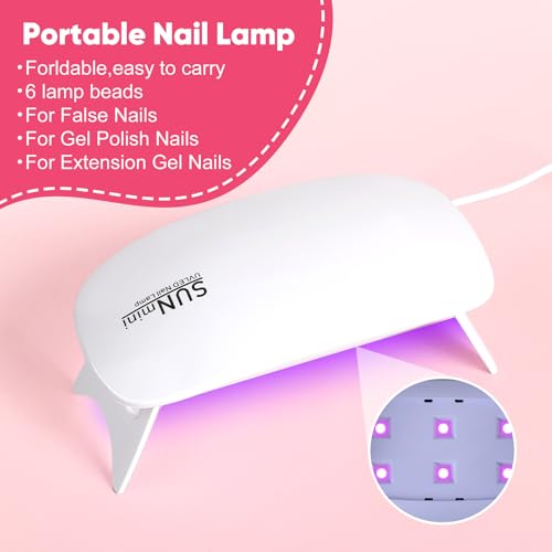 Full Cover Acrylic Nail Tips with Glue,240Pcs Almond & Square Nail Tips Kit