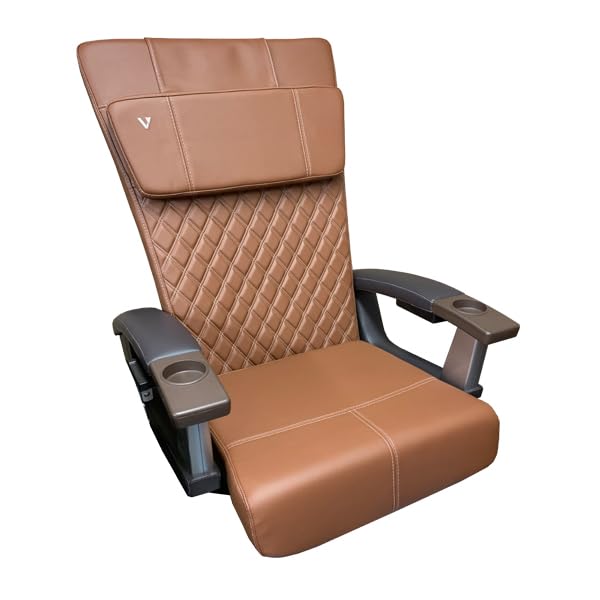 Leather Pad Set/Upholstery/Back Pillow Seat for Massage Chair Diamond Look Model HT138 or HT135 Compatible Cushion Nail Salon Beauty Remodeling (HT138 - Cappuccino) - color: Ht138 - Cappuccino