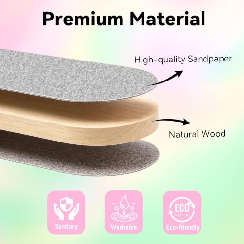 SALVMARY Professional Disposable Small Zebra Nail Files 180/240 Grit, 50Pcs - size: 180/240 Grit - 50Pcs