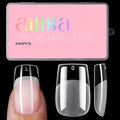 AILLSA Medium Square Fake Nail Tips 240Pcs Square Press on Nails Pre-Shaped