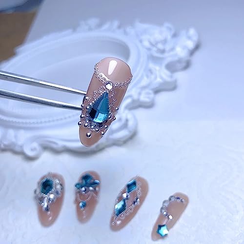 Small Nail Beads - Gold Silver Rose, Multi Size 3D, Round, Metal, Mini Steel Beads Ball Caviar, Nail Charms Design for Nail Art - color: Mini Nail Beads