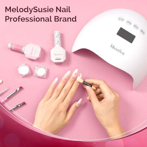 MelodySusie White Chrome Nail Powder for Gel Nails - color: White