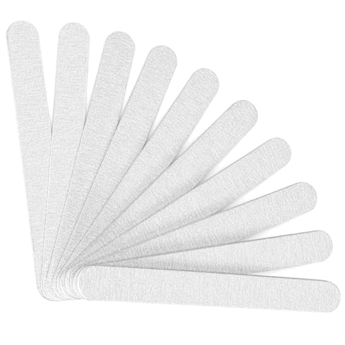 Nail Files - 10 PCS Fingernail Files 7" Long 80/100 Grit Zebra - color: 10pcs Zebra, size: 80/100 Grit