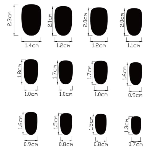 Halloween Press on Nails Short Oval Nails Press on Mummy False Nails - color: Halloween26-Nude-3